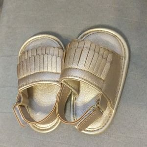 Gold sandals